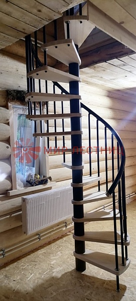 Винтовая лестница в деревне Полуэктово