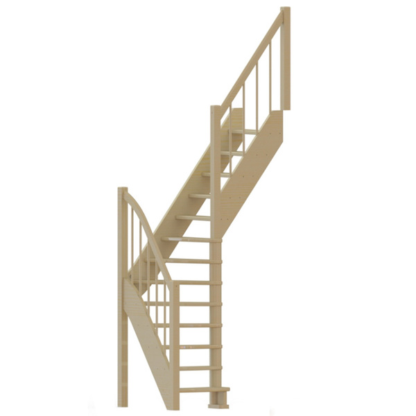 Лестница из сосны «ЛС-91м» + 2 ступени, PROFI & HOBBY