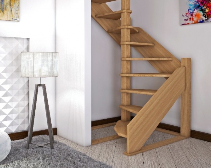 Деревянные лестницы для дачи цены, заказ, комплектующие, фото