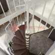 Винтовая лестница Spiral Loft White D120 (D 120) («Мир Лестниц») Береза