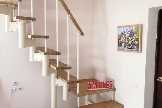 Лестница на металлокаркасе в Горнево