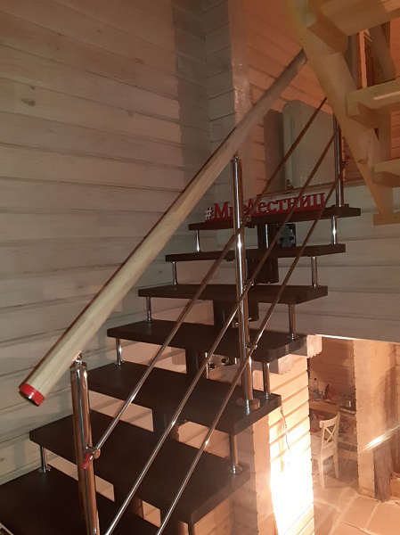 П-образная модульная лестница «Тринити» в Одинцово