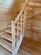 Монтаж деревянной лестницы в КП Янтарный