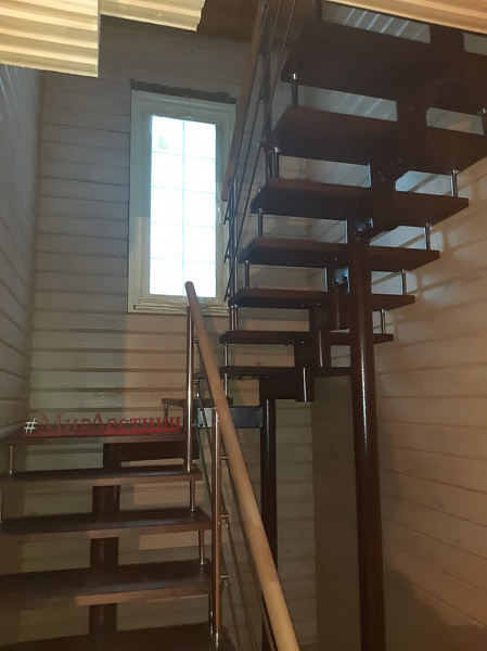 П-образная модульная лестница «Тринити» в Одинцово