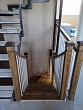 Лестница на металлическом каркасе в деревне Орлово