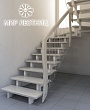 Шикарная поворотная лестница “White Sky”