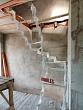 Двойной металлический каркас лестницы в КП Загорянка Лайф