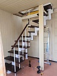 Белая модульная лестница в СТ «Опушка»
