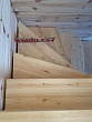 Деревянная лестница в деревне Гальчино
