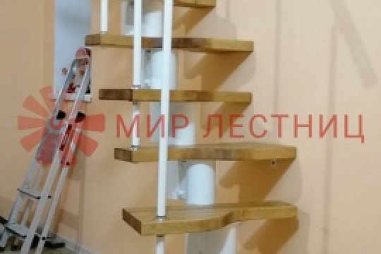 Установка модульной лестницы «Гусиный шаг»