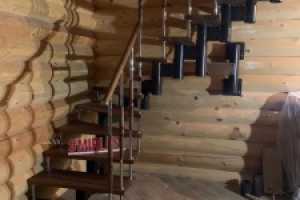Модульная лестница в деревне Сатино