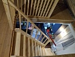 Деревянная лестница в Долгопрудном