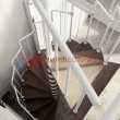 Винтовая лестница Spiral Loft White D120 (D 120) («Мир Лестниц») Береза