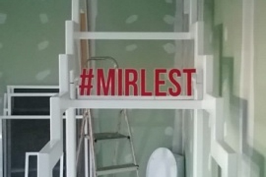 Монтаж металлического каркаса в деревне Тимофеево